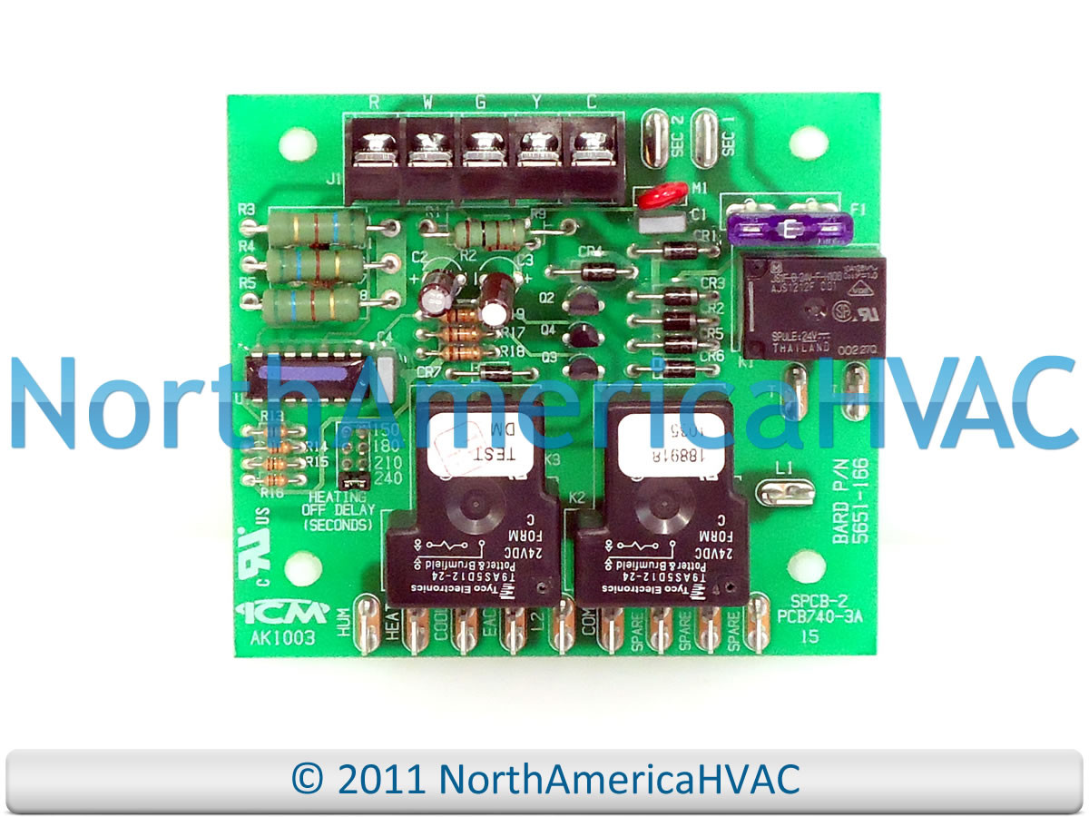 OEM Oil Furnace Blower Control Circuit Board Replaces Bard 5651